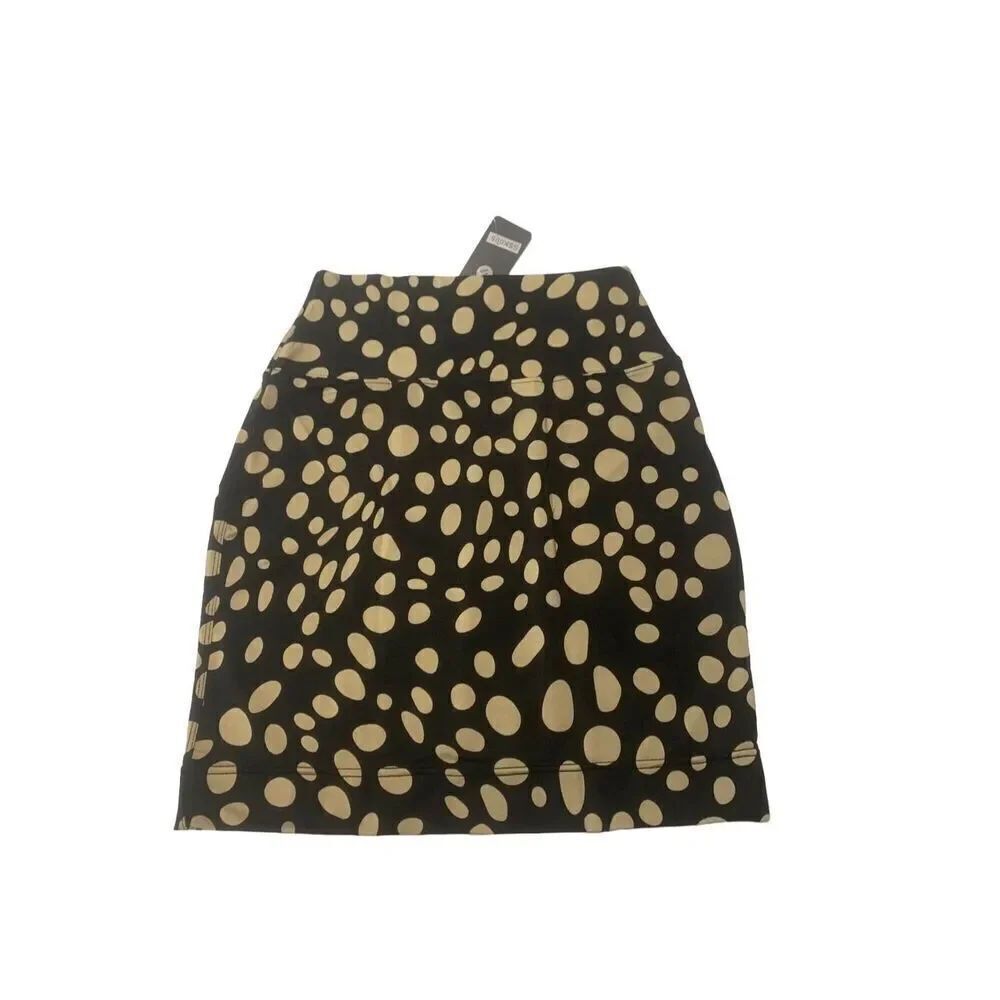 Polka Dot Patterned Mini Skirt